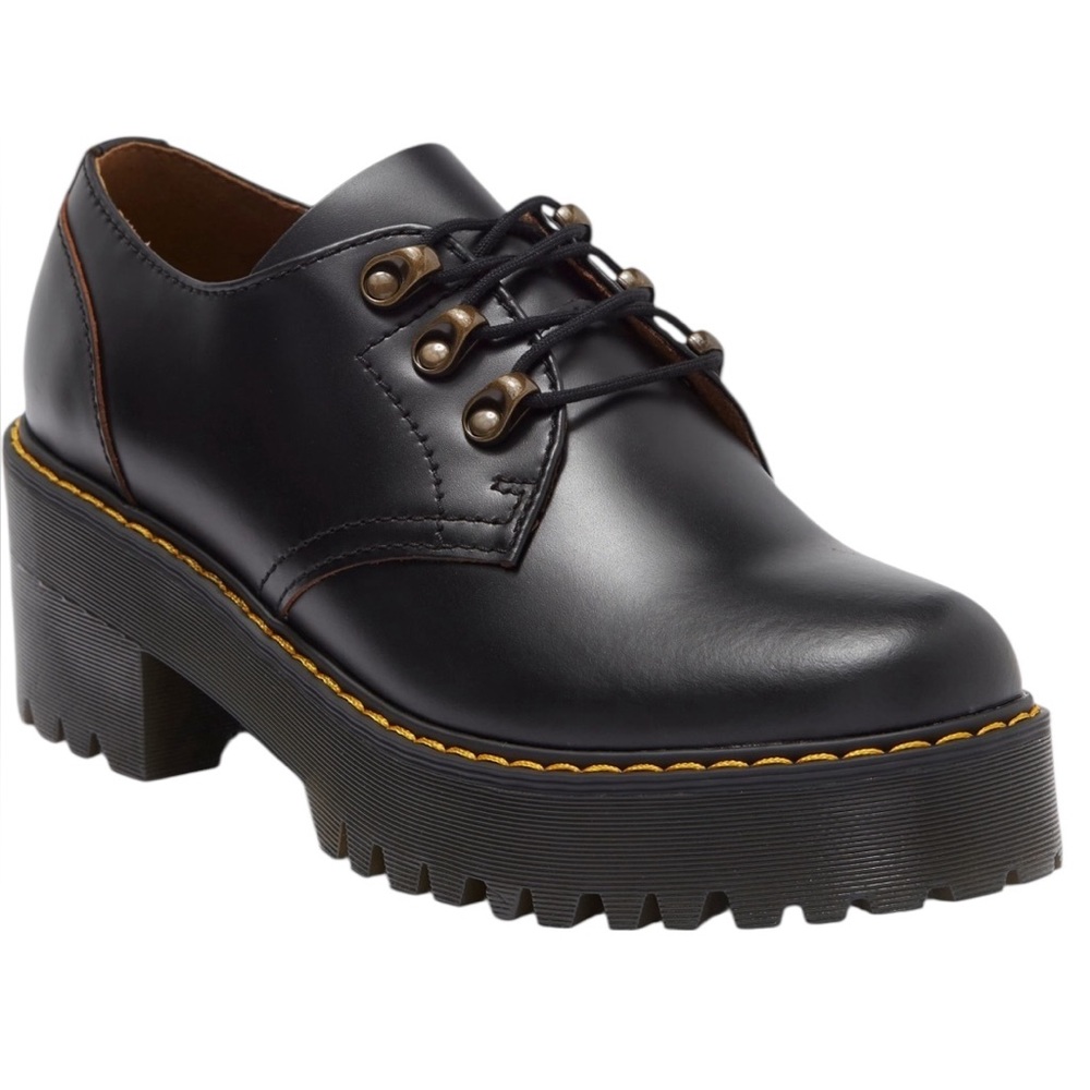Dr. Martens Black Platform Loafers